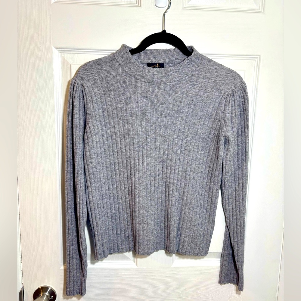 Light Gray Sweater Top